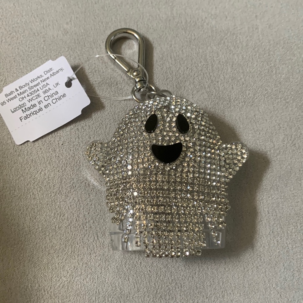 Bath and Body Works Rhinestone Ghost Pocketbac holder